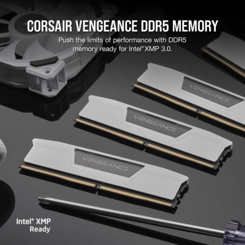 Модуль памяти для компьютера DDR5 32GB (2x16GB) 5200 MHzVengeance White Corsair (CMK32GX5M2B5200C40W) - Нулевой остаток (Feed)  - Нулевой остаток (Feed) 