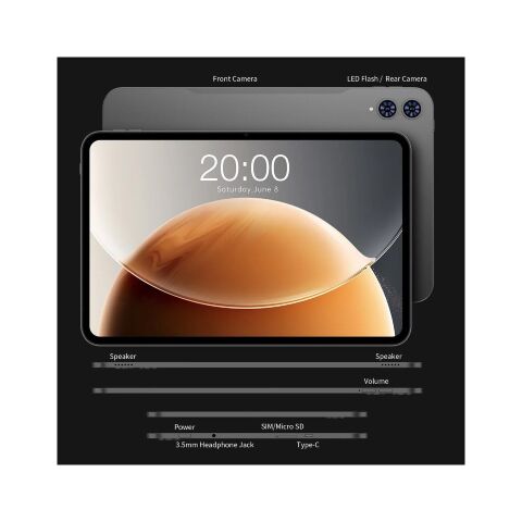 Планшет Teclast T65 13.4 6/256GB LTE Space Gray (6940709680131) - Нулевой остаток (Feed) - Нулевой остаток (Feed)