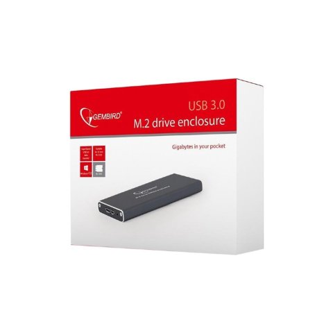Карман внешний Gembird M.2 (NGFF), USB3.0, черный (EE2280-U3C-01) - Нулевой остаток (Feed)  - Нулевой остаток (Feed) 