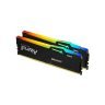 Модуль памяти для компьютера DDR5 128GB (2x64GB) 5600 MHz Beast RGB Kingston Fury (ex.HyperX) (KF556C36BBEAK2-128)