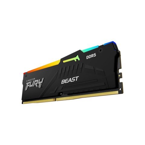 Модуль памяти для компьютера DDR5 128GB (2x64GB) 5600 MHz Beast RGB Kingston Fury (ex.HyperX) (KF556C36BBEAK2-128) - Нулевой остаток (Feed) - Нулевой остаток (Feed)
