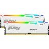 Модуль памяти для компьютера DDR5 64GB (2x32GB) 6000 MHz Beast White RGB Kingston Fury (ex.HyperX) (KF560C36BWEAK2-64)
