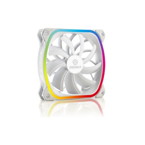 Кулер для корпуса Enermax SQUA RGB WHITE 3x 120 mm (3 PACK) (UCSQARGB12P-W-BP3) - Вентиляторы к корпусам  - Вентиляторы к корпусам 