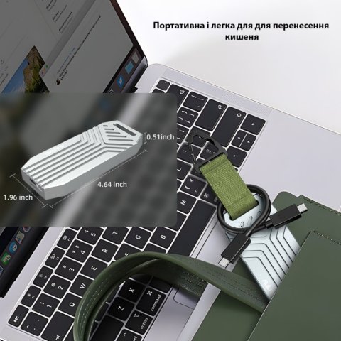 Карман внешний Maiwo M.2 SSD NVMe 2280 ч-з USB4.0 Type-C 40Gbps (K1695) - Нулевой остаток (Feed)  - Нулевой остаток (Feed) 