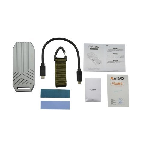 Карман внешний Maiwo M.2 SSD NVMe 2280 ч-з USB4.0 Type-C 40Gbps (K1695) - Нулевой остаток (Feed)  - Нулевой остаток (Feed) 