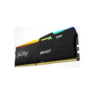 Модуль памяти для компьютера DDR5 128GB (2x64GB) 5600 MHz Beast RGB Kingston Fury (ex.HyperX) (KF556C40BBAK2-128)