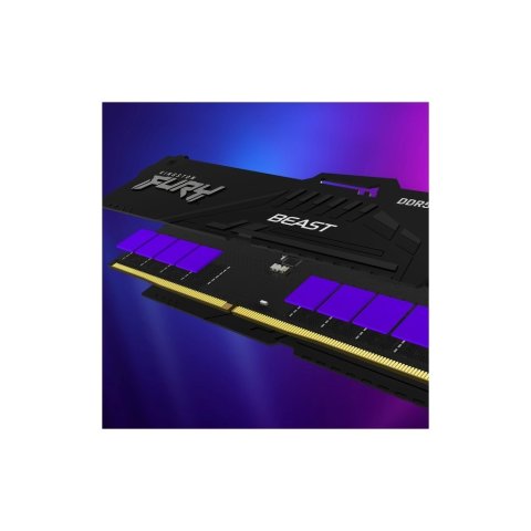 Модуль памяти для компьютера DDR5 128GB (2x64GB) 5600 MHz Beast RGB Kingston Fury (ex.HyperX) (KF556C40BBAK2-128) - Нулевой остаток (Feed) - Нулевой остаток (Feed)