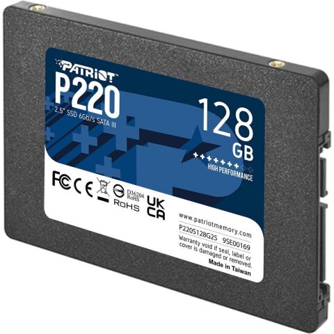 Накопитель SSD 2.5" 128GB P220 Patriot (P220S128G25) - Внутренние SSD  - Внутренние SSD 