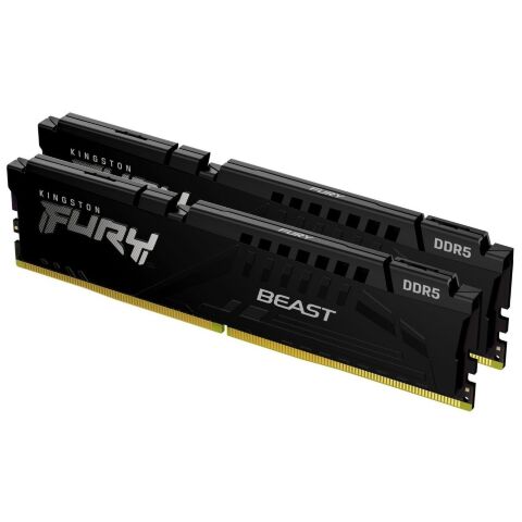 Модуль памяти для компьютера DDR5 64GB (2x32GB) 5600 MHz Beast EXPO Black Kingston Fury (ex.HyperX) (KF556C40BB2K2-64) - Нулевой остаток (Feed)  - Нулевой остаток (Feed) 