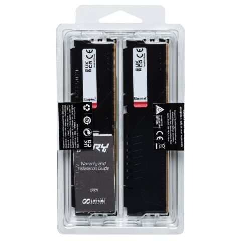 Модуль памяти для компьютера DDR5 64GB (2x32GB) 5600 MHz Beast EXPO Black Kingston Fury (ex.HyperX) (KF556C40BB2K2-64) - Нулевой остаток (Feed)  - Нулевой остаток (Feed) 