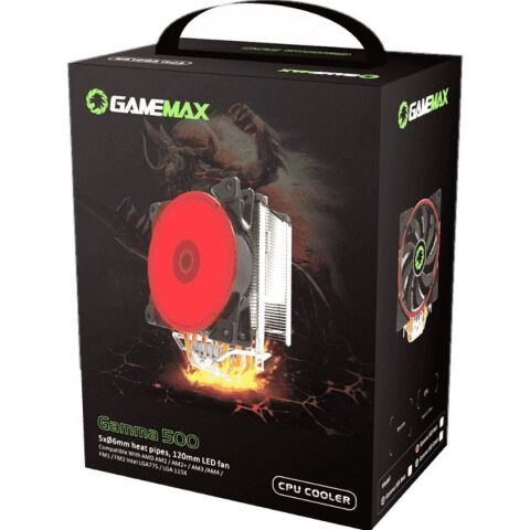Кулер для процессора Gamemax Gamma 500-Green - Нулевой остаток (Feed)  - Нулевой остаток (Feed) 