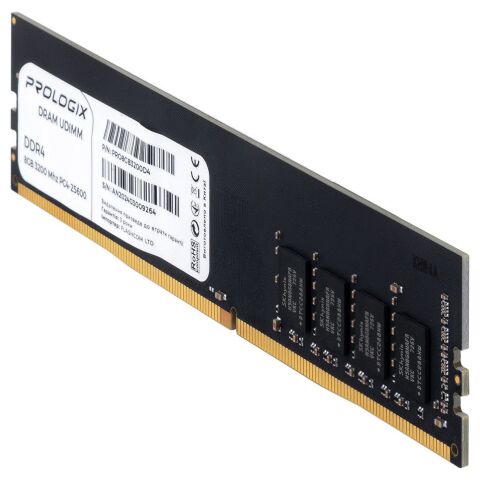 Модуль памяти для компьютера DDR4 8GB 3200 MHz Prologix (PRO8GB3200D4) - Нулевой остаток (Feed)  - Нулевой остаток (Feed) 