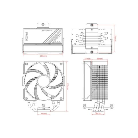 Кулер для процессора ID-Cooling Frozn A410 ARGB White (FROZN A410 ARGB White) - Нулевой остаток (Feed) - Нулевой остаток (Feed)