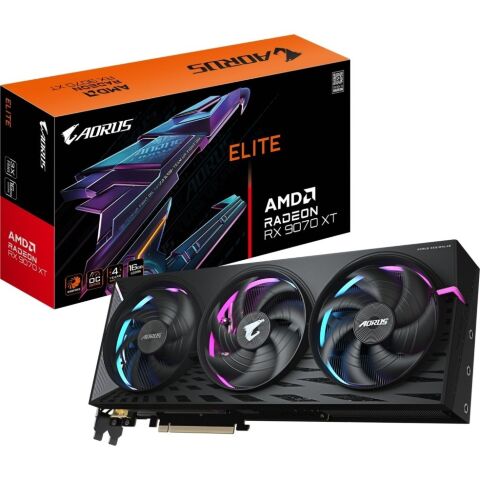 Видеокарта GIGABYTE Radeon RX 9070 XT 16Gb AORUS ELITE (GV-R9070XTAORUS E-16GD) - Нулевой остаток (Feed)  - Нулевой остаток (Feed) 