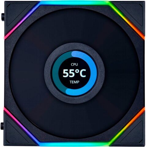 Кулер для корпуса Lian Li TL LCD 120-1, Black Cooler (G99.12TLLCD1B.00) - Нулевой остаток (Feed) - Нулевой остаток (Feed)