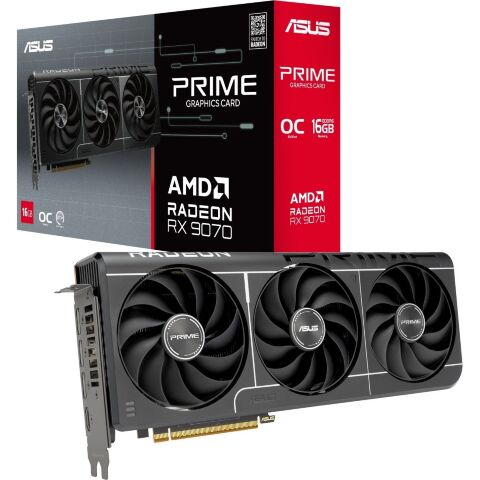 Видеокарта ASUS Radeon RX 9070 16Gb PRIME OC EVO (PRIME-RX9070-O16G-EVO) - Нулевой остаток (Feed) - Нулевой остаток (Feed)