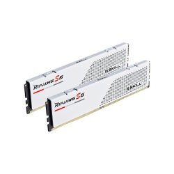 Модуль памяти для компьютера DDR5 32GB (2x16GB) 6400 MHz Ripjaws S5 Matte White G.Skill (F5-6400J3648F16GX2-RS5W)