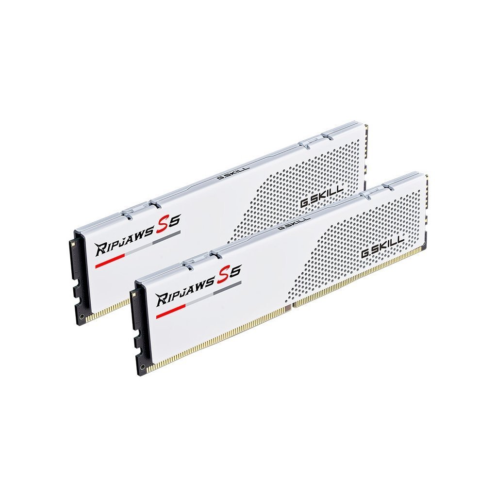 Модуль памяти для компьютера DDR5 32GB (2x16GB) 6400 MHz Ripjaws S5 Matte White G.Skill (F5-6400J3648F16GX2-RS5W)