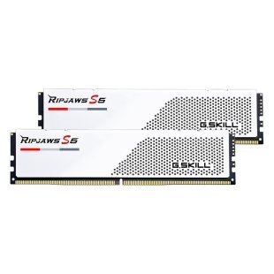 Модуль памяти для компьютера DDR5 32GB (2x16GB) 6400 MHz Ripjaws S5 Matte White G.Skill (F5-6400J3648F16GX2-RS5W)