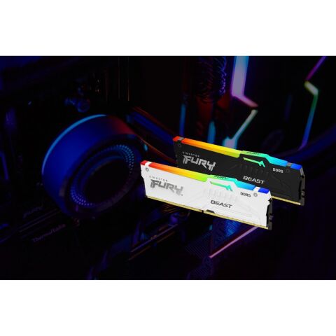 Модуль памяти для компьютера DDR5 32GB (2x16GB) 6000 MHz Beast RGB EXPO White Kingston Fury (ex.HyperX) (KF560C36BWE2AK2-32) - Нулевой остаток (Feed)  - Нулевой остаток (Feed) 