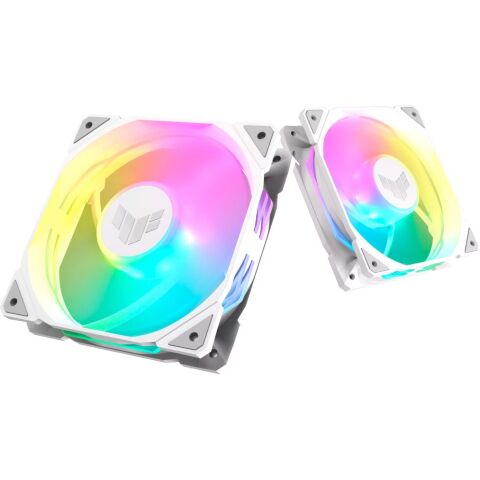 Кулер для корпуса ASUS TUF GAMING TR120 FAN ARGB WHITE 3IN1 (90DA0093-B09020) - Нулевой остаток (Feed) - Нулевой остаток (Feed)