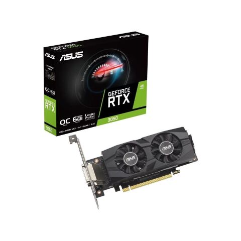 Видеокарта ASUS GeForce RTX3050 6Gb OC LP BRK (RTX3050-O6G-LP-BRK) - Нулевой остаток (Feed)  - Нулевой остаток (Feed) 