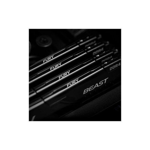 Модуль памяти для компьютера DDR4 8GB 3200 MHz Beast Black Kingston Fury (ex.HyperX) (KF432C16BB/8WP) - Нулевой остаток (Feed) - Нулевой остаток (Feed)