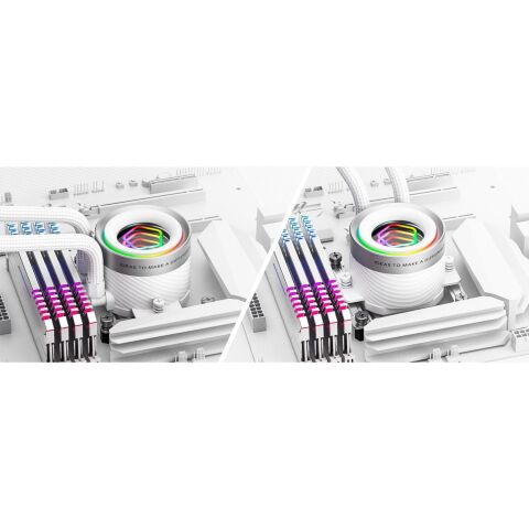 Система жидкостного охлаждения ID-Cooling FX360 INF White (FX360 INF WHITE) - Нулевой остаток (Feed)  - Нулевой остаток (Feed) 