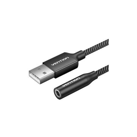 Звуковая плата VENTION USB AM to 3.5mm F 0.25m (4pin) 96kHz/24bit DSP noise reduction (CVEBC) - Звуковые платы  - Звуковые платы 