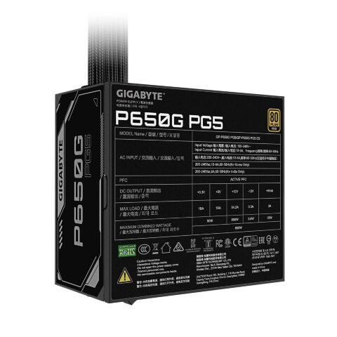 Блок питания GIGABYTE 650W (GP-P650G PG5) - Нулевой остаток (Feed)  - Нулевой остаток (Feed) 