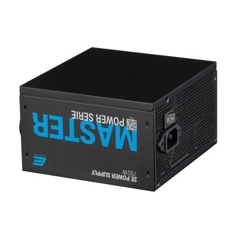 Блок питания 2E MASTER POWER (750W), >80, 80+ White, 120mm, 1xMB 24pin(20+4), 1xCPU 8pin(4+4), 3xMolex, 5xSATA, (2E-MP750-120APFC) - Нулевой остаток (Feed)  - Нулевой остаток (Feed) 