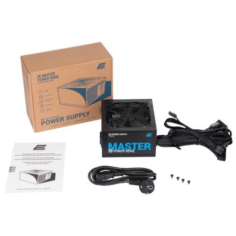 Блок питания 2E MASTER POWER (750W), >80, 80+ White, 120mm, 1xMB 24pin(20+4), 1xCPU 8pin(4+4), 3xMolex, 5xSATA, (2E-MP750-120APFC) - Нулевой остаток (Feed)  - Нулевой остаток (Feed) 