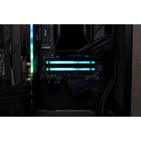 Модуль памяти для компьютера DDR5 32GB 5600 MHz Beast RGB XMP Kingston Fury (ex.HyperX) (KF556C40BBA-32) - Модули памяти для компьютера  - Модули памяти для компьютера 