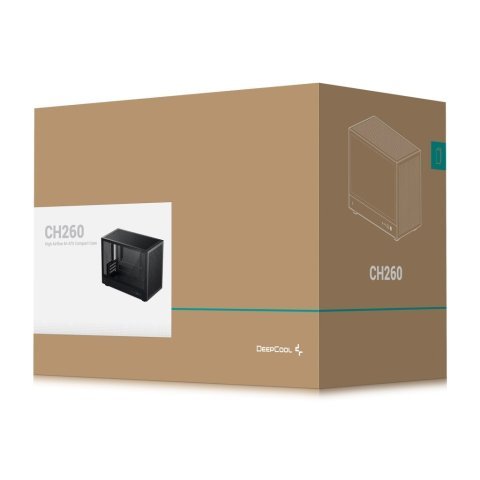 Корпус Deepcool CH260 Black (R-CH260-BKNGM0-G-1) - Нулевой остаток (Feed) - Нулевой остаток (Feed)
