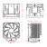 Кулер для процессора ID-Cooling SE-226-XT Black - Нулевой остаток (Feed)  - Нулевой остаток (Feed) 