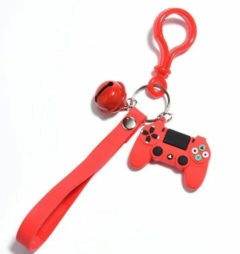 Брелок подвеска на рюкзак Simulation Joystick 3D Keychain Джойстик красный -   -  