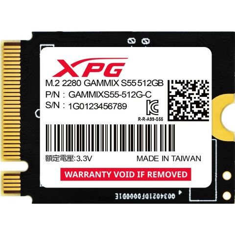 Накопитель SSD M.2 2230 512GB GAMMIX S55 ADATA (SGAMMIXS55-512G-C) - Нулевой остаток (Feed) - Нулевой остаток (Feed)