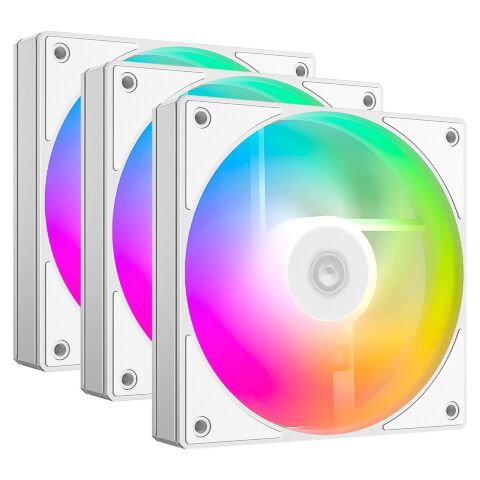 Кулер для корпуса ID-Cooling AS-120-ARGB-W TRIO - Вентиляторы к корпусам  - Вентиляторы к корпусам 