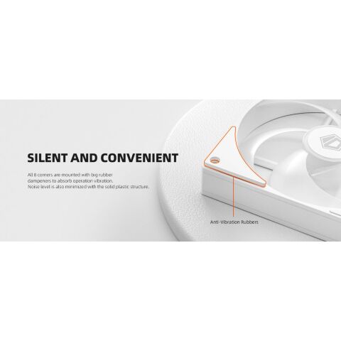 Кулер для корпуса ID-Cooling AS-120-ARGB-W TRIO - Вентиляторы к корпусам  - Вентиляторы к корпусам 