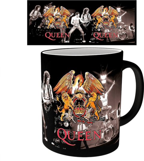 Чашка хамелеон QUEEN Crest Heat Change Mug Герб групи Квін 320 мл - -