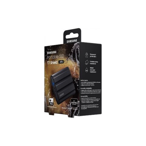 Накопитель SSD USB 3.2 2TB T7 Shield Samsung (MU-PE2T0S/EU) - Нулевой остаток (Feed)  - Нулевой остаток (Feed) 