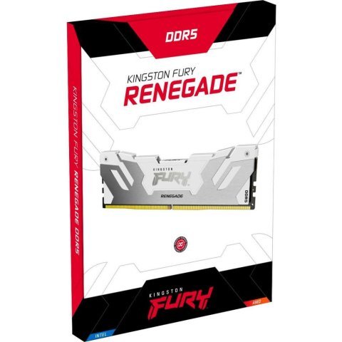 Модуль памяти для компьютера DDR5 16GB 6800 MHz Renegade White XMP Kingston Fury (ex.HyperX) (KF568C36RW-16) - Нулевой остаток (Feed) - Нулевой остаток (Feed)