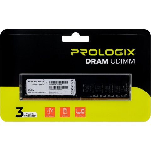 Модуль памяти для компьютера DDR4 16GB 3200 MHz Prologix (PRO16GB3200D4) - Нулевой остаток (Feed) - Нулевой остаток (Feed)