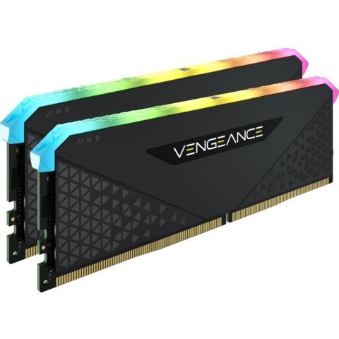 Модуль памяти для компьютера DDR4 32GB (2x16GB) 3600 MHz Vengeance RGB RS Black Corsair (CMG32GX4M2D3600C18) - Нулевой остаток (Feed)  - Нулевой остаток (Feed) 