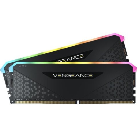 Модуль памяти для компьютера DDR4 32GB (2x16GB) 3600 MHz Vengeance RGB RS Black Corsair (CMG32GX4M2D3600C18) - Нулевой остаток (Feed)  - Нулевой остаток (Feed) 