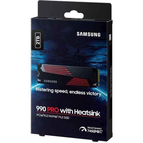 Накопитель SSD M.2 2280 2TB 990 PRO with Heatsink Samsung (MZ-V9P2T0CW) - Нулевой остаток (Feed) - Нулевой остаток (Feed)