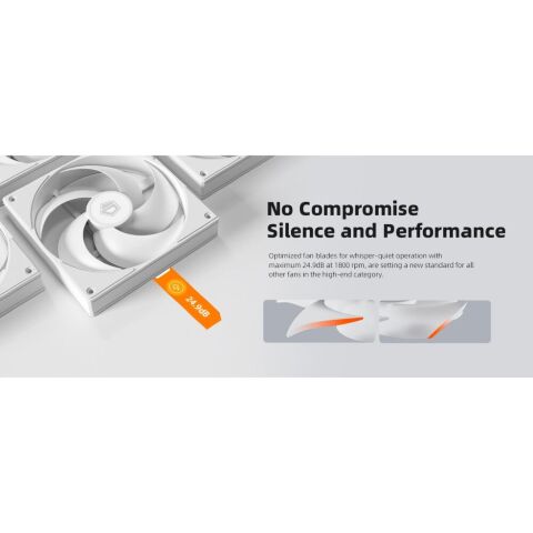 Кулер для корпуса ID-Cooling Вентилятор ID-Cooling AS-140-W White (AS-140-W) - Нулевой остаток (Feed)  - Нулевой остаток (Feed) 