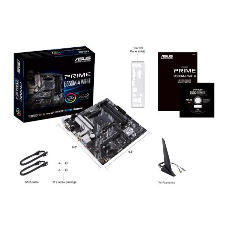 Материнская плата ASUS PRIME B550M-A WIFI II - Системные (материнские) платы  - Системные (материнские) платы 