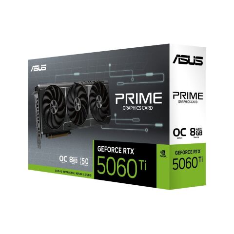 Видеокарта ASUS GeForce RTX5060Ti 8Gb PRIME OC (PRIME-RTX5060TI-O8G) - Нулевой остаток (Feed)  - Нулевой остаток (Feed) 