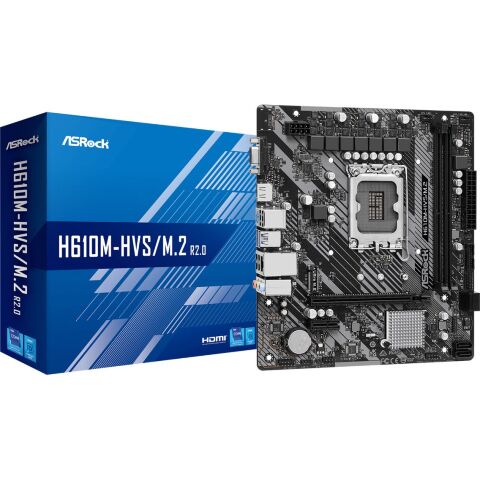 Материнская плата ASRock H610M-HVS/M.2 R2.0 - Системные (материнские) платы  - Системные (материнские) платы 